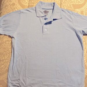 Dickies medium 10/12 blue polo shirt sleeve shirt like new worn once boys
